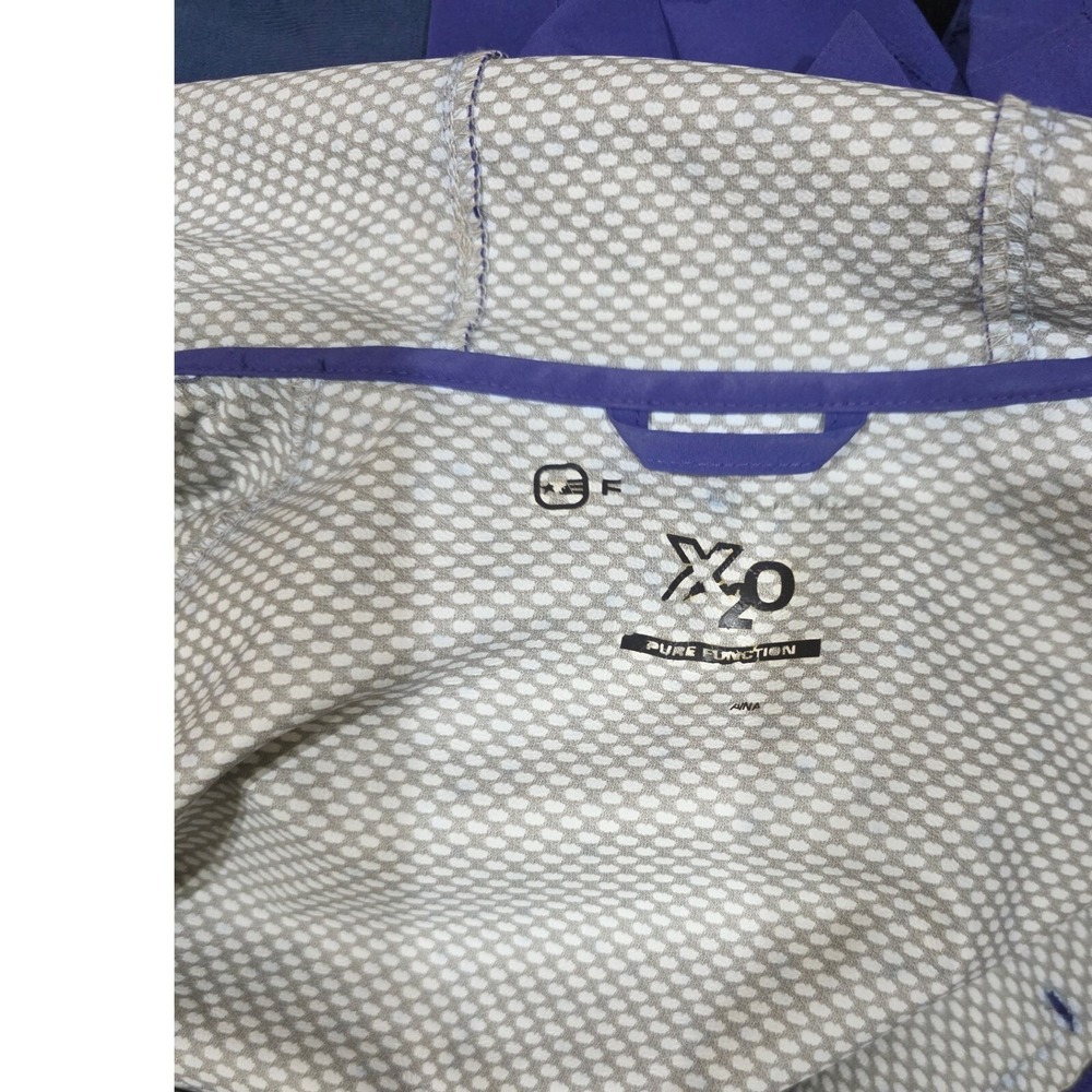 Free Country Lightweight Rain‎ Jacket Hooded Full Zip Activewear Purple  XL - Picture 6 of 8